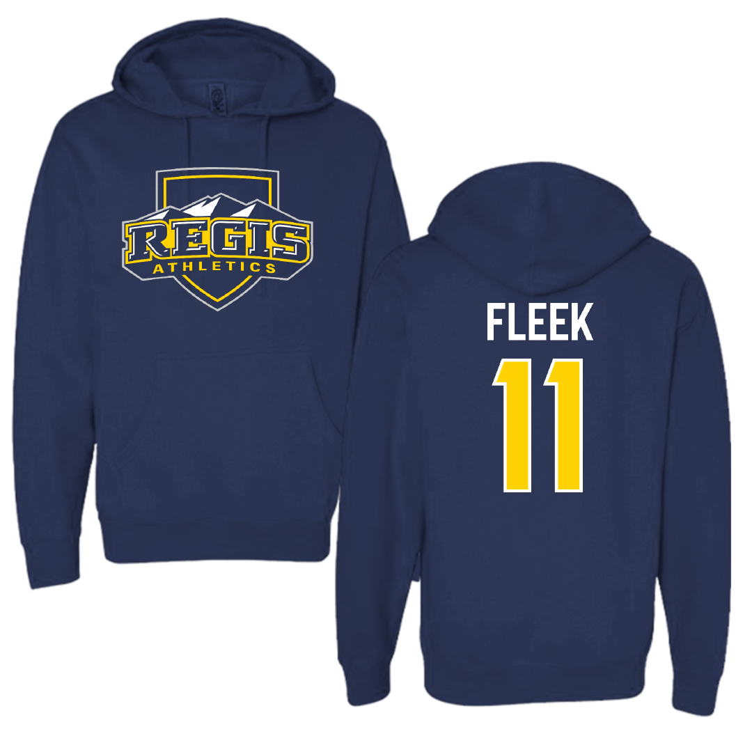 Regis University (Colorado) Baseball Navy Hoodie - #11 Linus Fleek