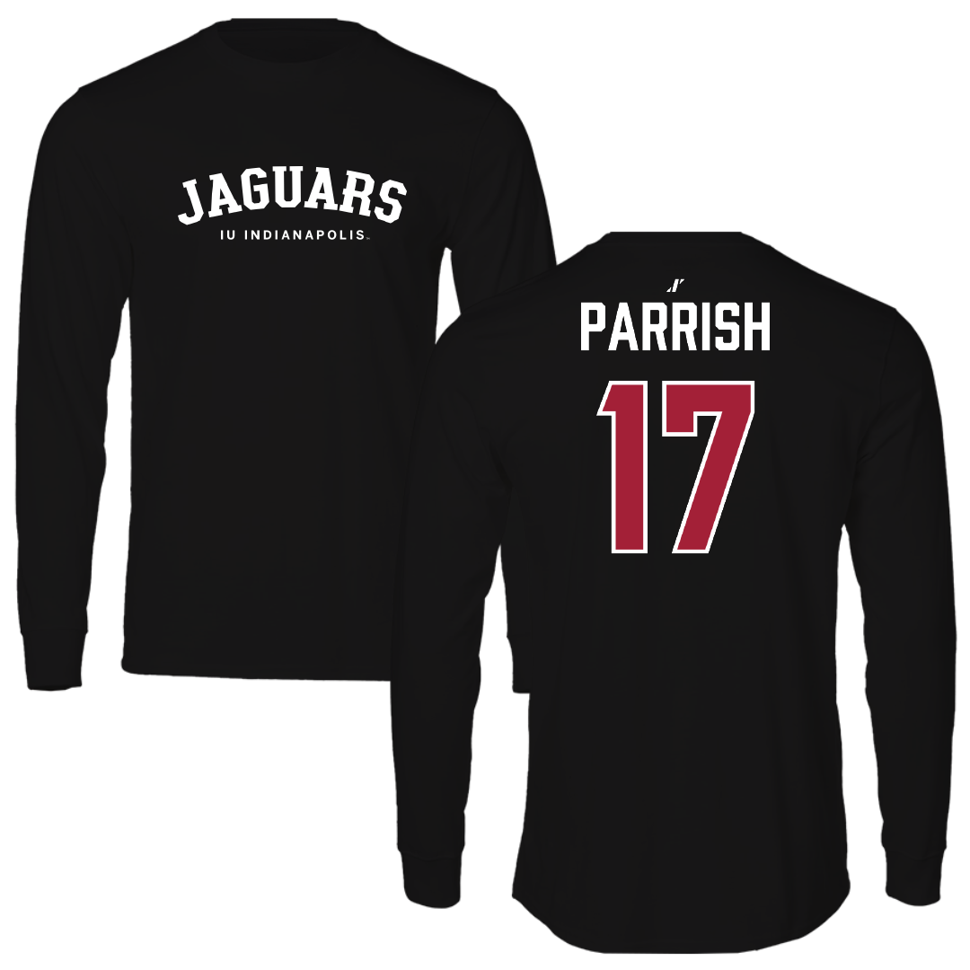 Indiana University Indianapolis Soccer (M) Black Performance Long Sleeve - #17 Owen Parrish