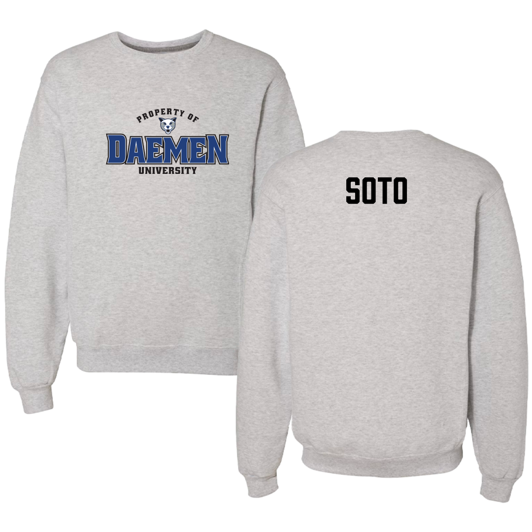 Daemen University Cheer Gray Crewneck - Gabriella Soto