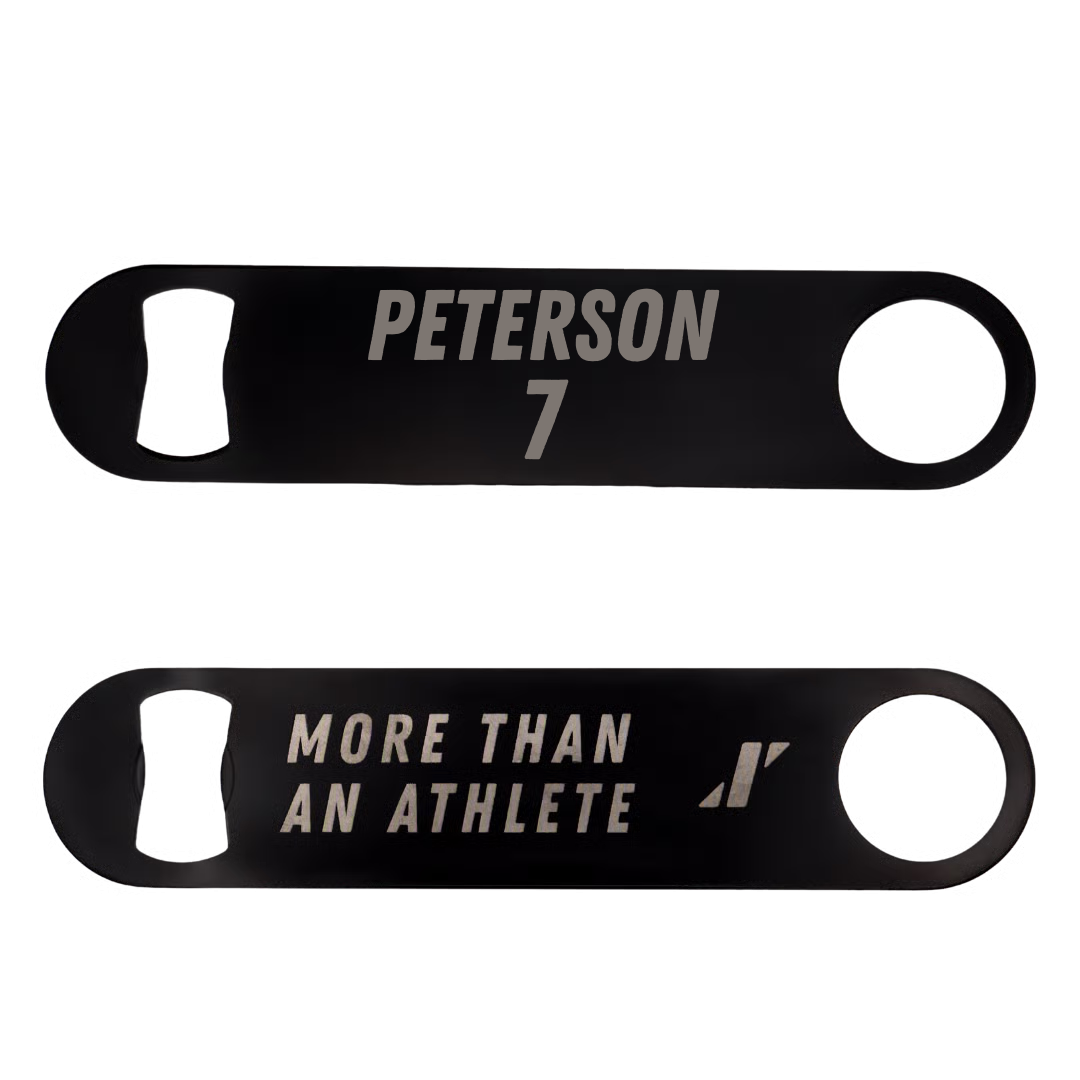 Softball Black Bottle Opener - #7 Aspen Peterson