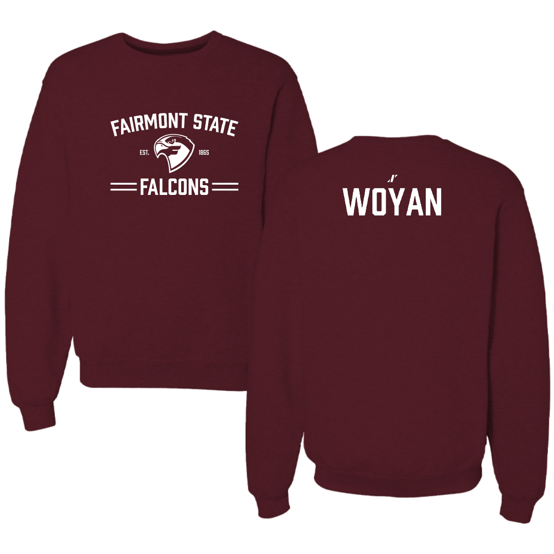 Fairmont State University Wrestling (M) Maroon General Crewneck - Josh Woyan