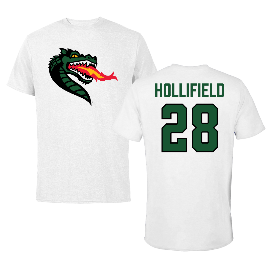 University of Alabama at Birmingham Baseball White Tee - #28 Nicholas Hollifield