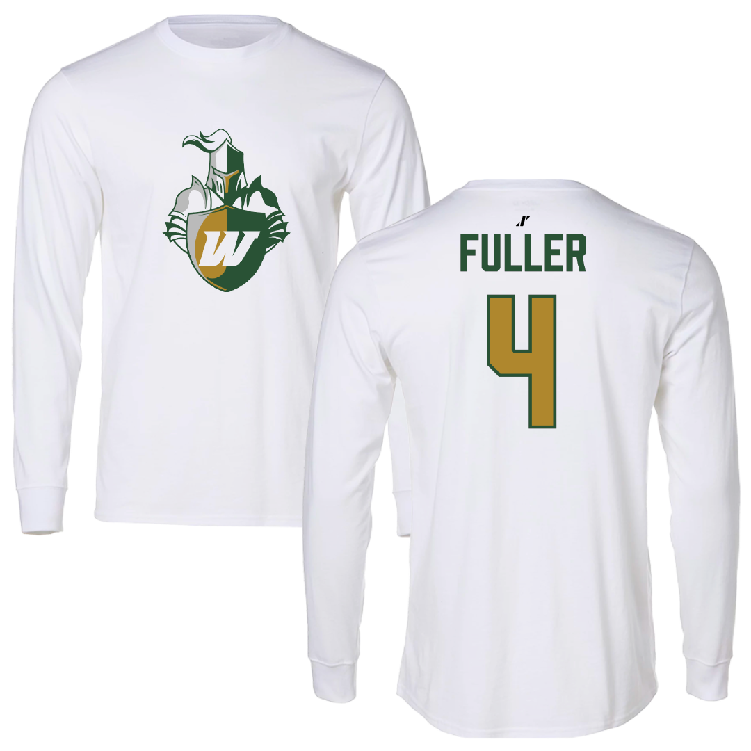 Webber International University Football White Long Sleeve - #4 Anthony Fuller