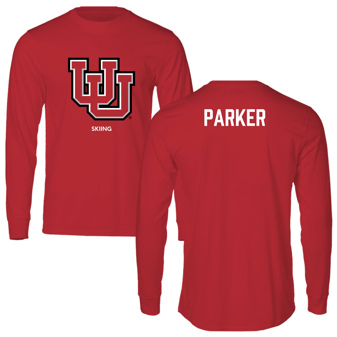 University of Utah Skiing Red Block Long Sleeve - Katie Parker