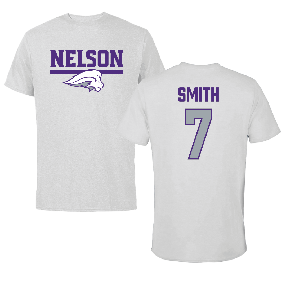 Nelson University Volleyball (W) Light Gray Tee - #7 Mackenzie Smith