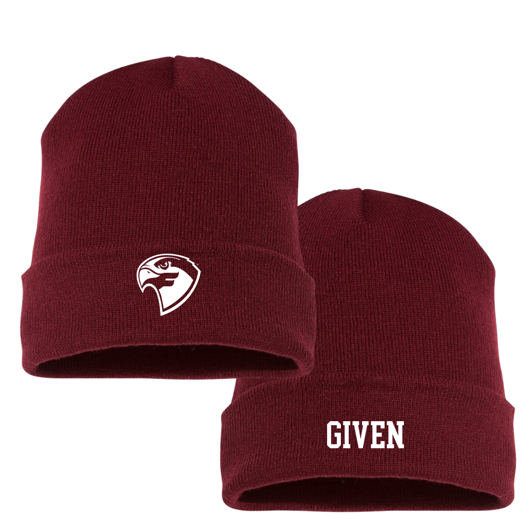Fairmont State University Football Maroon Beanie - #79 Luke Given