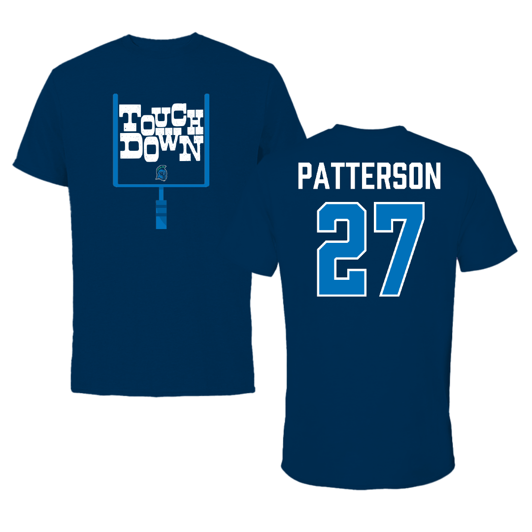 University of West Florida Football Navy Touchdown Tee - #27 Tyler Patterson