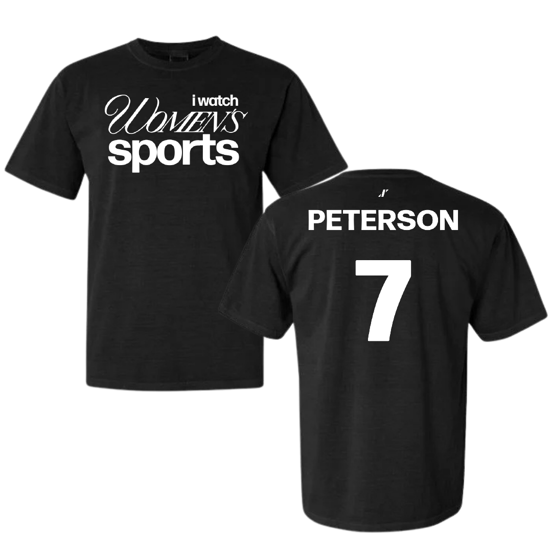 Softball Black WHM Comfort Colors Tee - #7 Aspen Peterson