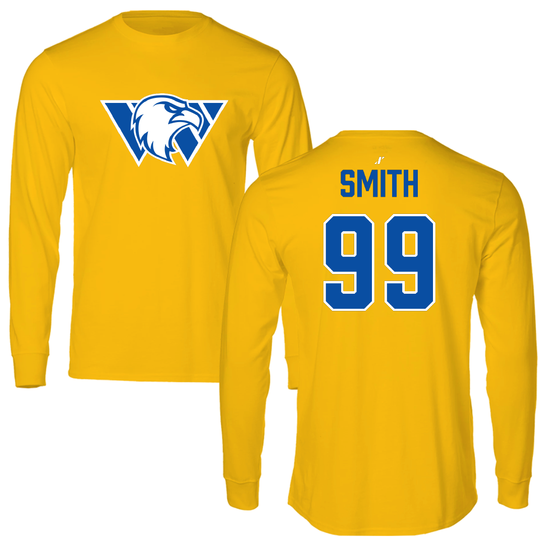 Williams Baptist University Soccer (M) Gold Performance Long Sleeve - #99 Johnny Smith