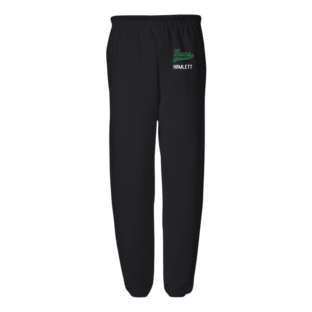 Shelton State Community College Basketball (M) Black Sweatpants - #3 DJ Hamlett