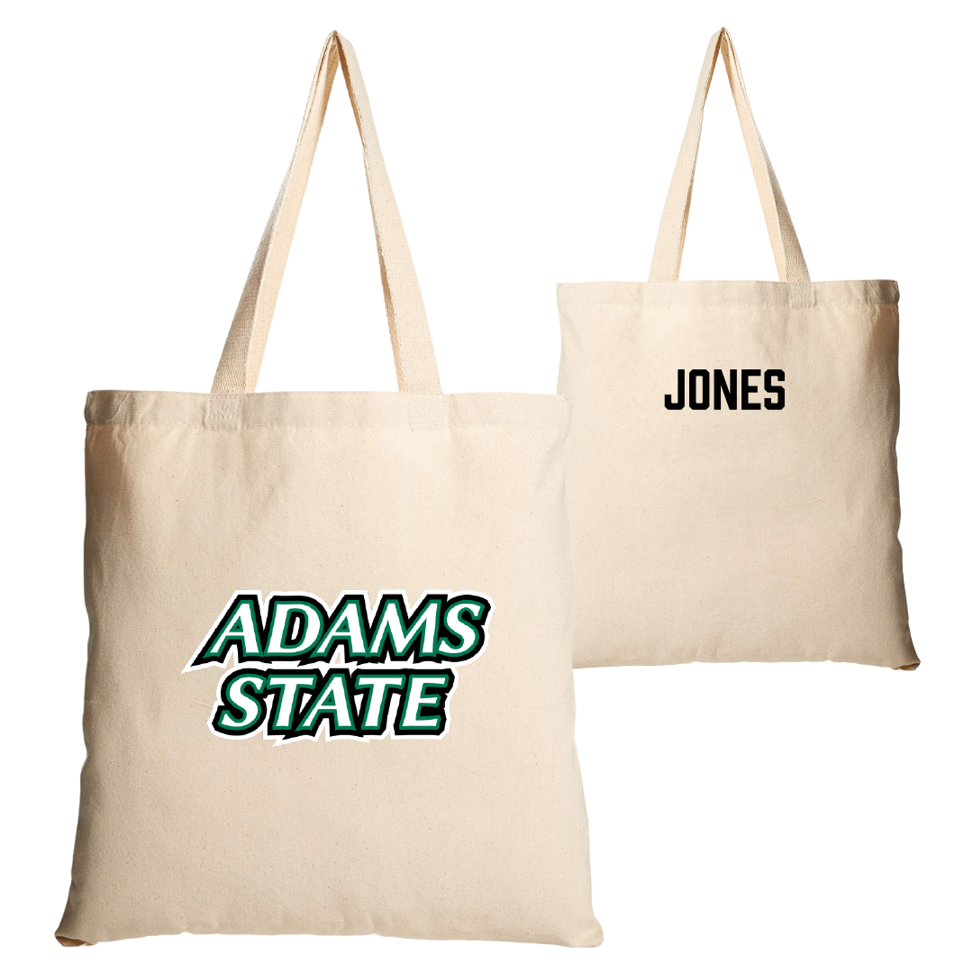 Adams State University Swimming & Diving Tan Canvas Tote Bag - Joshua Jones