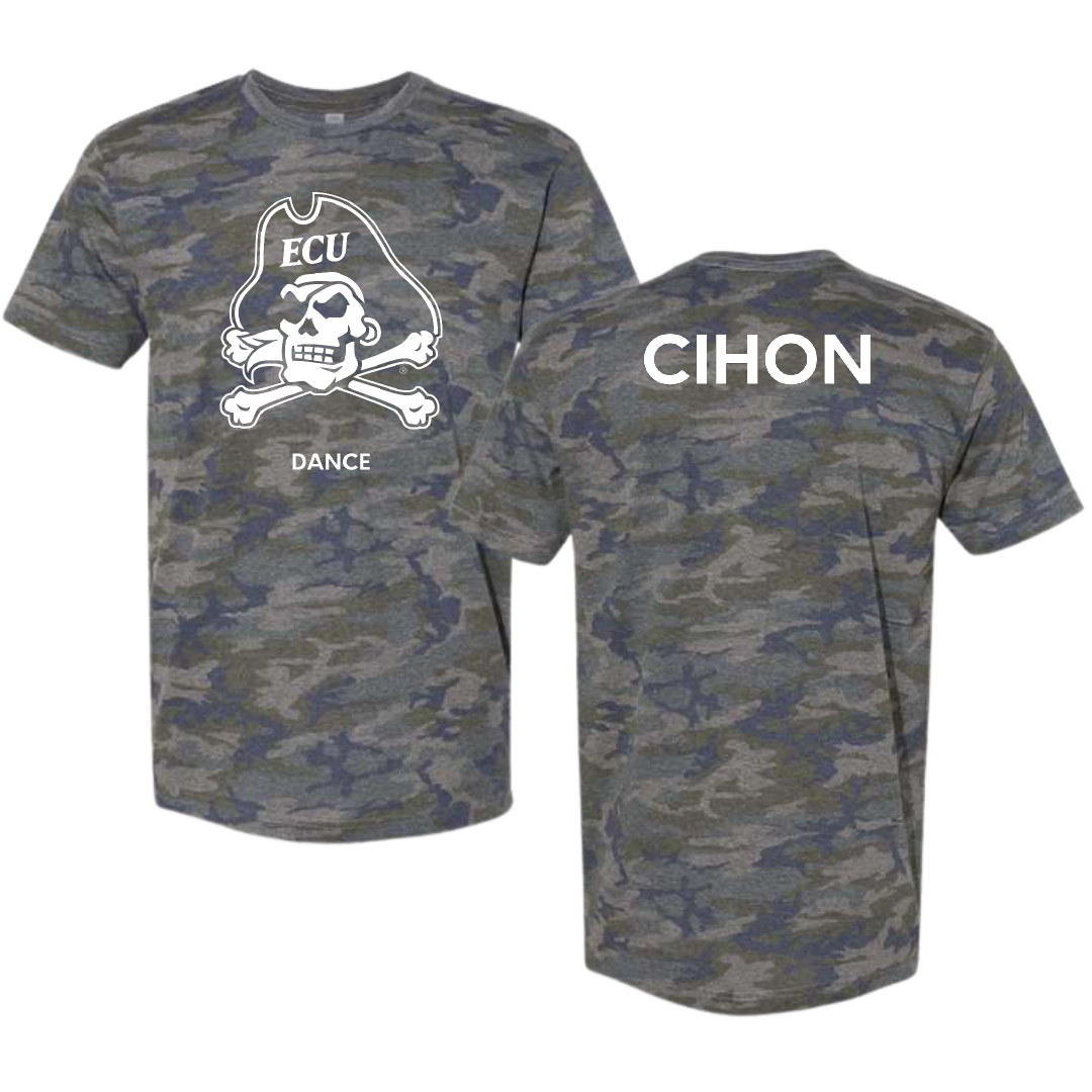 East Carolina University Dance Vintage Camo Tee - Maddie Cihon