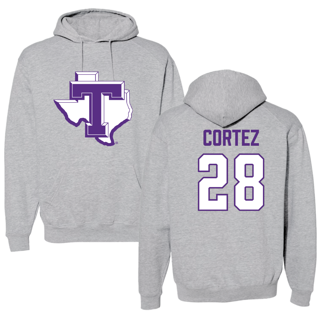 Tarleton State University Soccer (W) Sport Gray Hoodie - #28 Sam Cortez