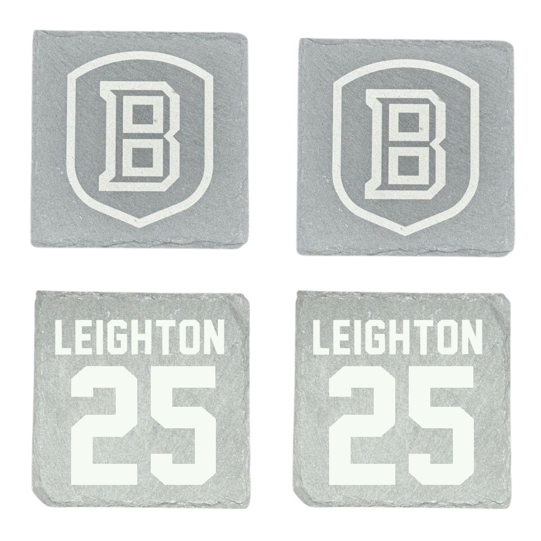 Bradley University Baseball Stone Coaster (4 Pack)  - #25 Cal Leighton