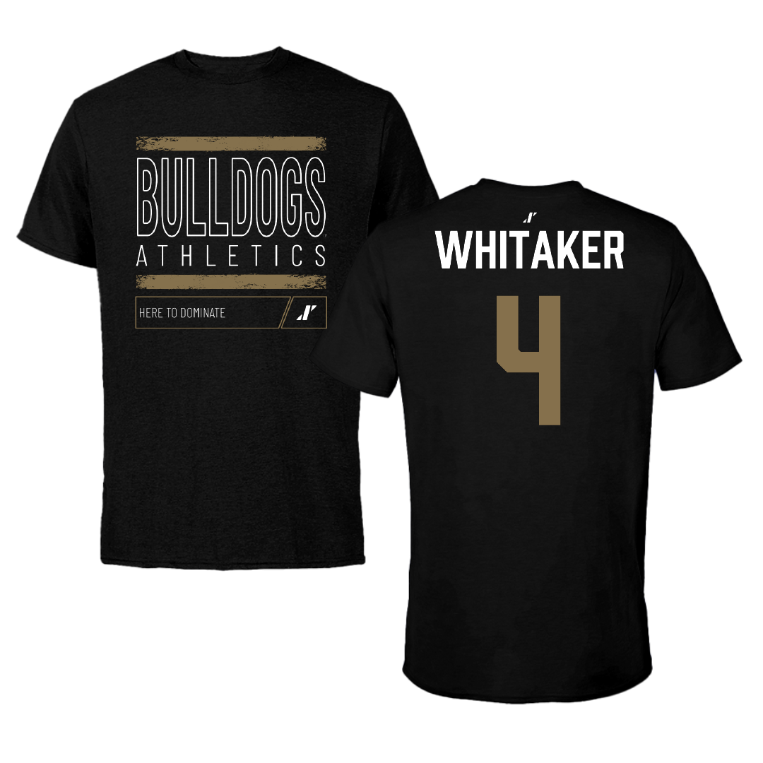 Bryant University Softball Black Dominate Tee - #4 Keeley Whitaker