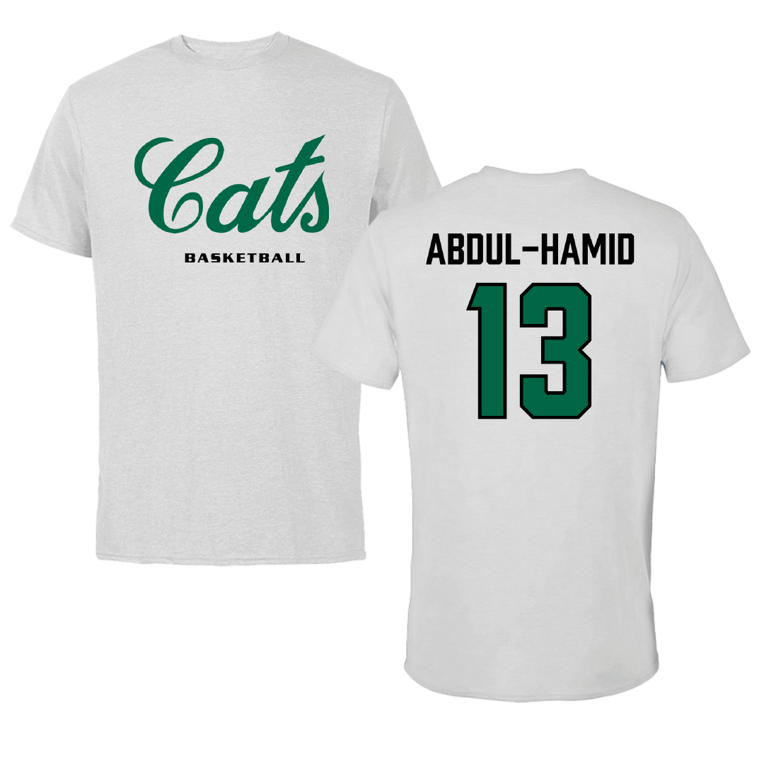 Northwest Missouri State University Basketball (M) Light Gray Cats Performance Tee - #13 Mikhail Abdul-Hamid