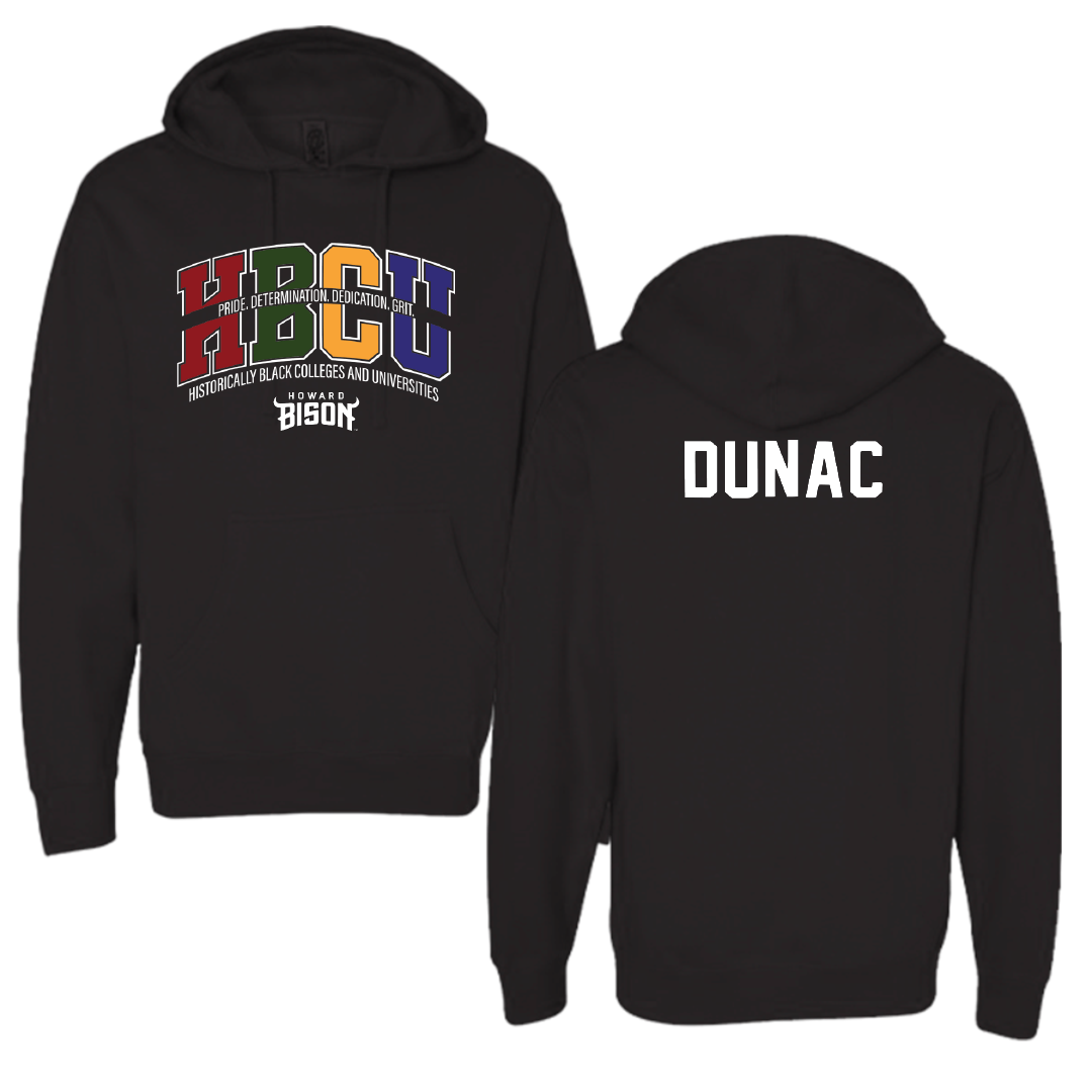 Howard University Tennis Black HBCU Hoodie - Daniel Dunac