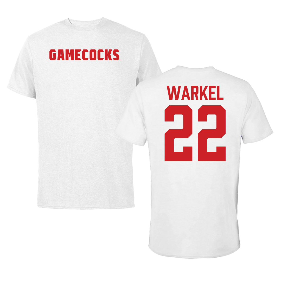 Jacksonville State University Bowling White Tee - #22 Anna Warkel