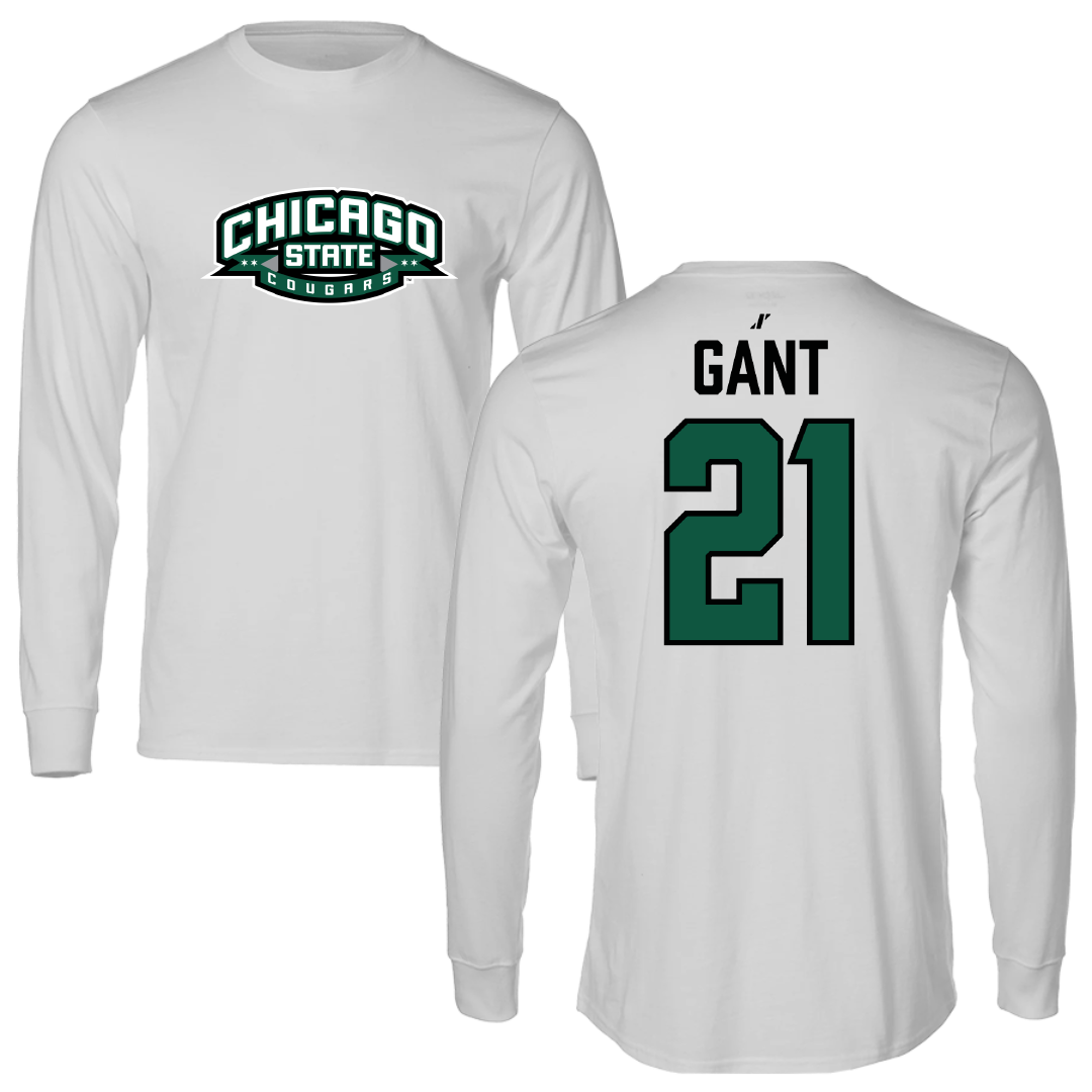 Chicago State University Basketball Light Gray Performance Long Sleeve - #21 Marisa Gant