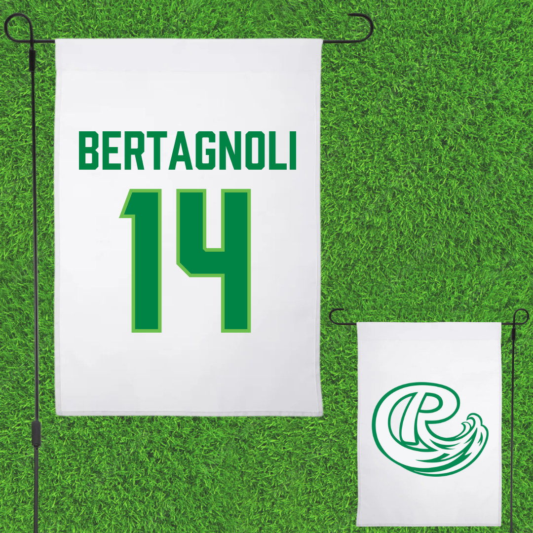 Roosevelt University Volleyball (M) White Garden Flag - #14 Martino Bertagnoli