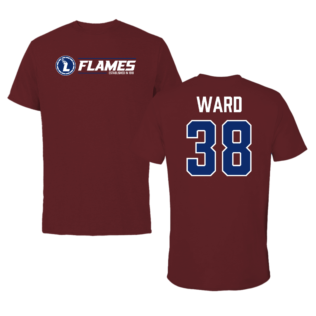 Lee University Baseball Maroon General Tee - #38 Landon Ward