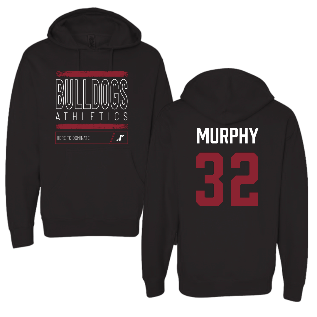 Dean College Volleyball Black Dominate Hoodie - #32 Alison Murphy