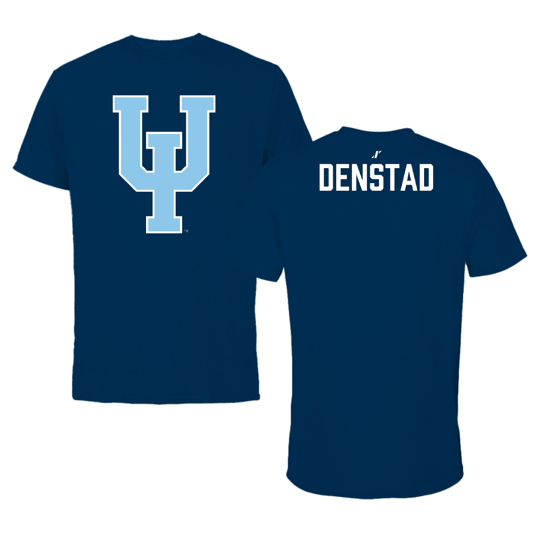 Upper Iowa University Wrestling (M) Navy Performance Tee - Owen Denstad