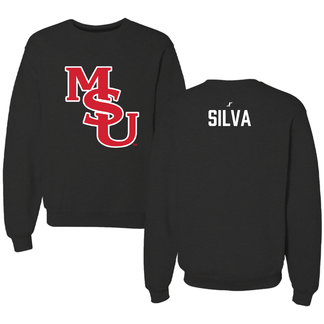 Minot State University Wrestling (W) Black Crewneck - Dahlia Silva