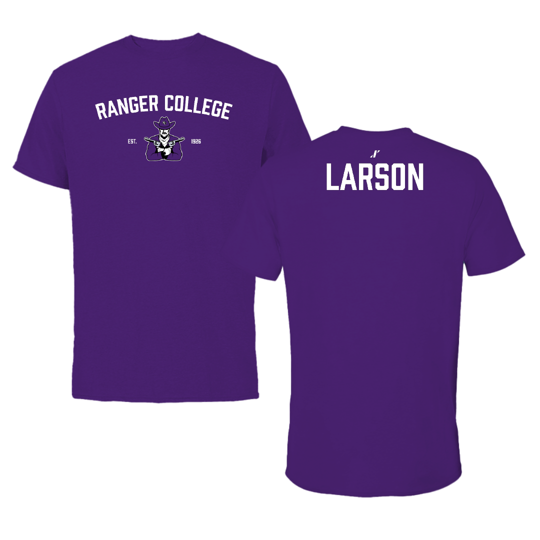 Ranger College Baseball Purple General Tee - Daniel Larson