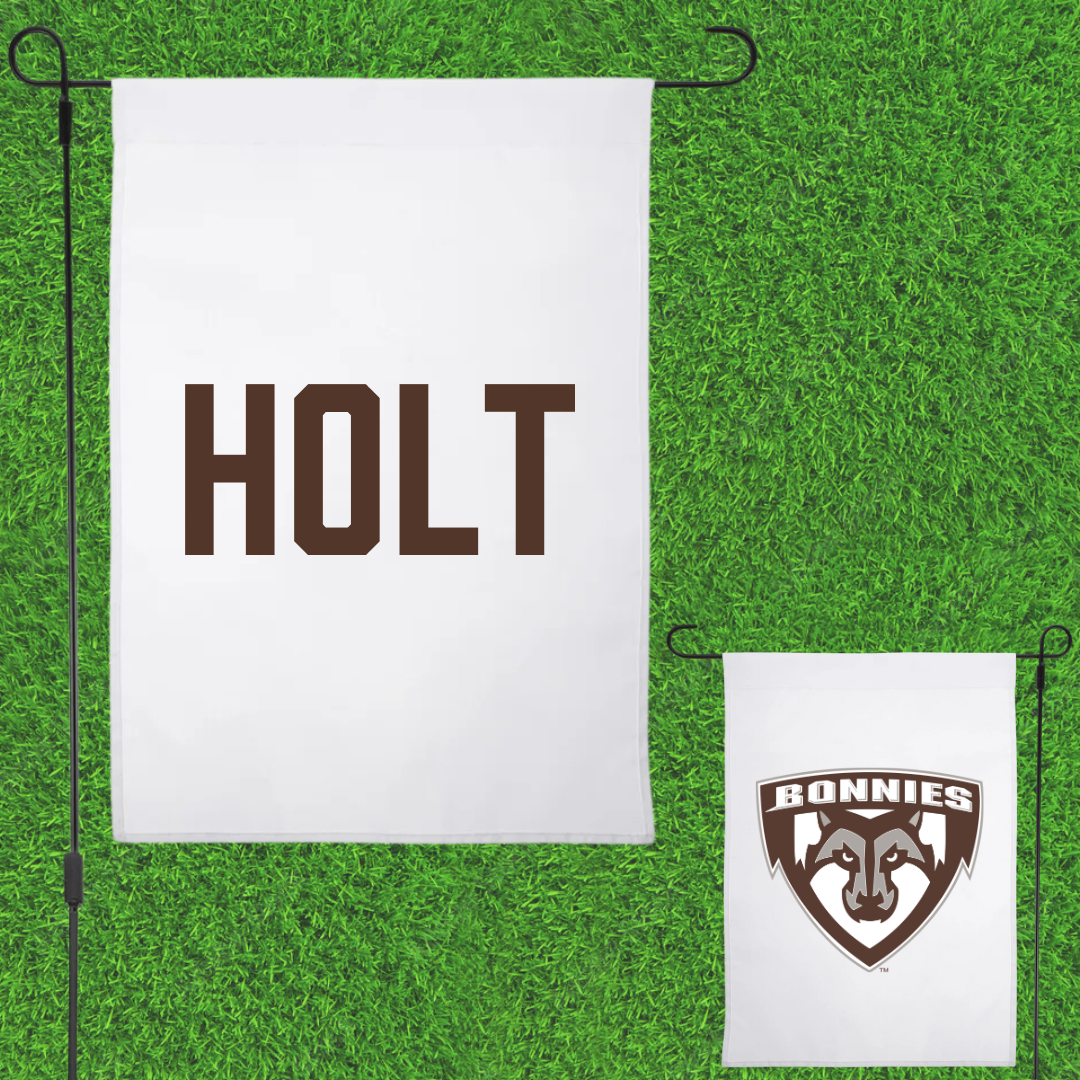 St. Bonaventure University TF and XC White Garden Flag - Aiden Holt