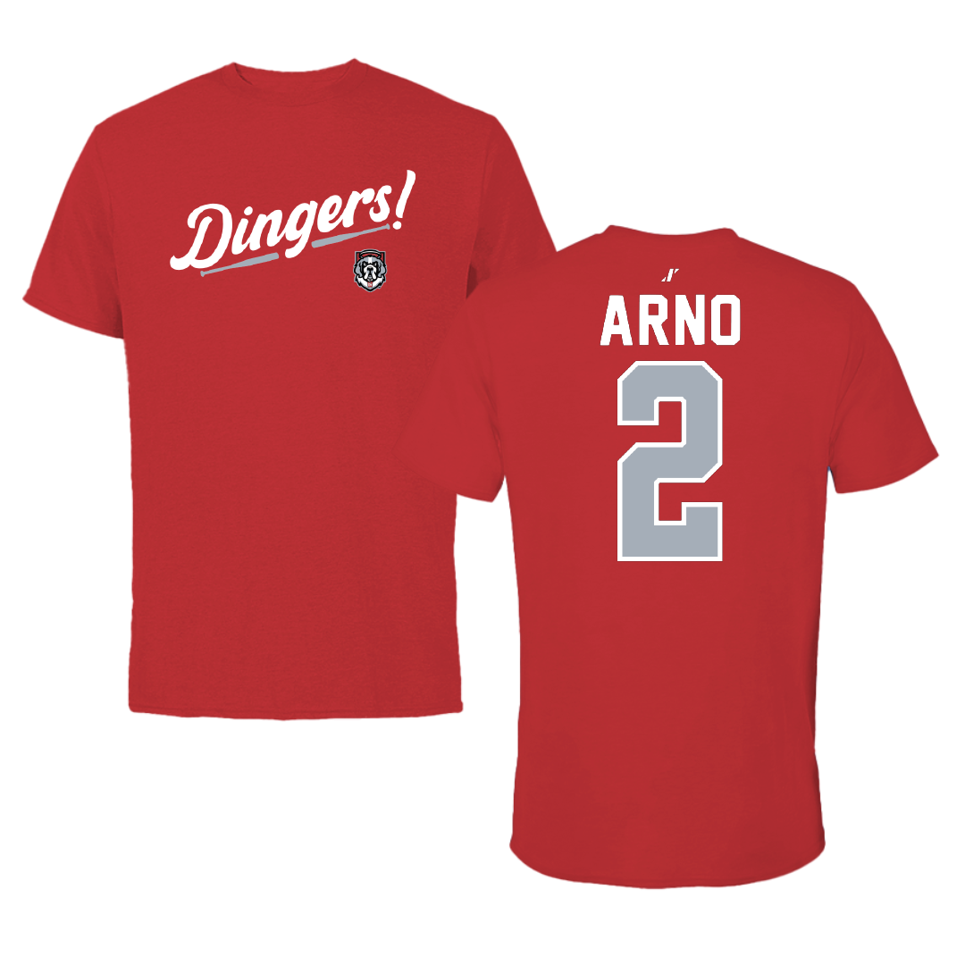 D'Youville University Softball Red Dingers Performance Tee - #2 Sophia Arno