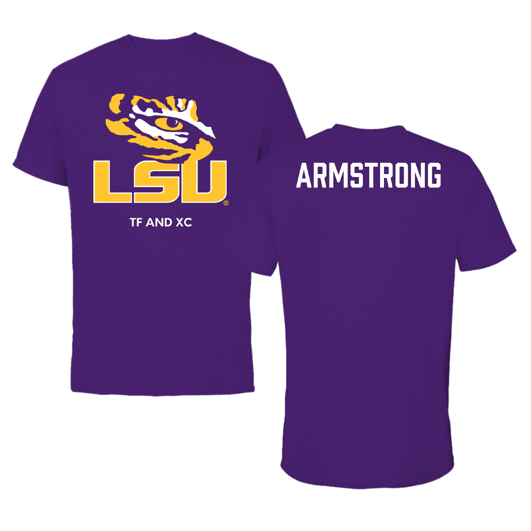 Louisiana State University TF and XC Purple Performance Tee - Alia Armstrong