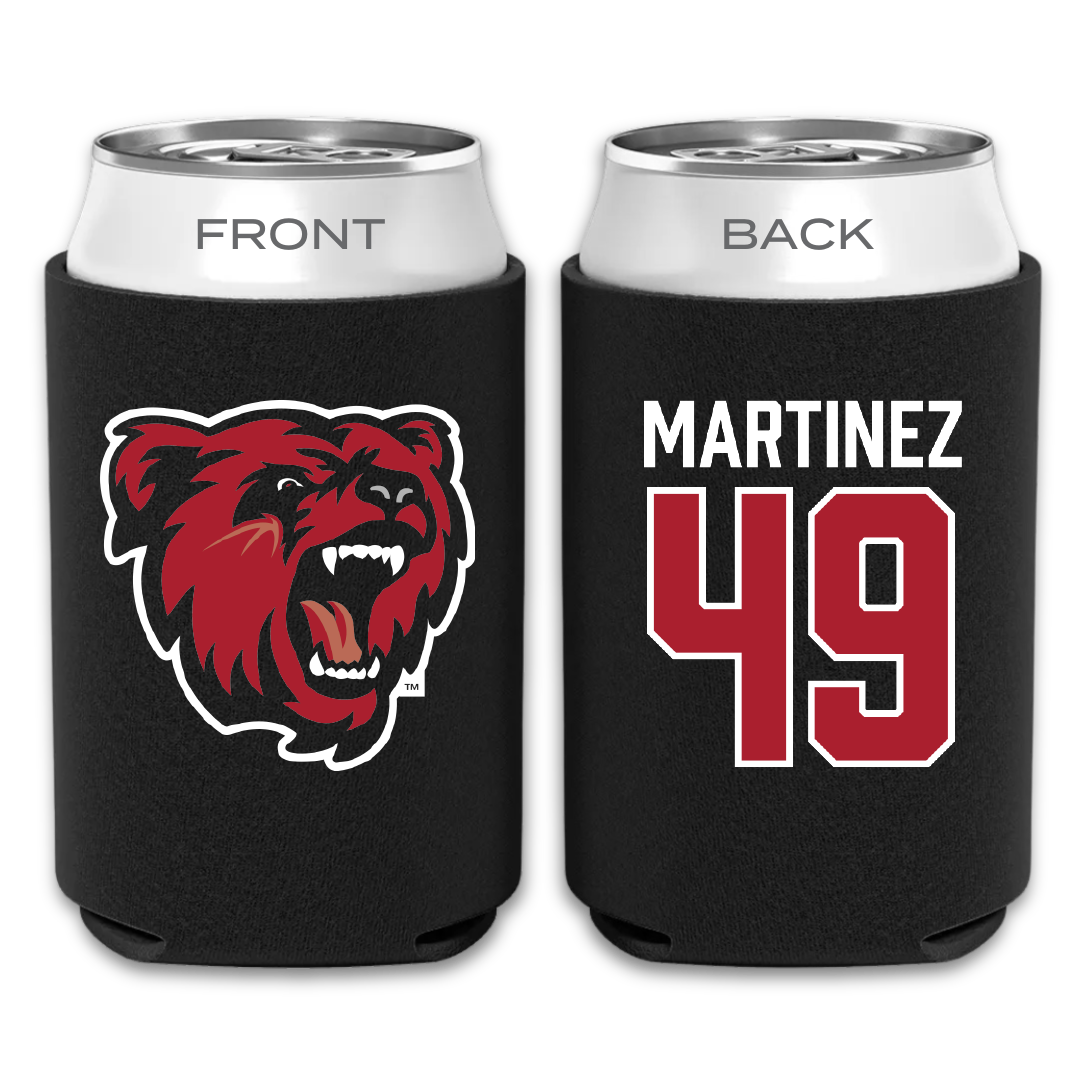 Bridgewater State University Football Black Can Cooler - #49 Andruw Martinez