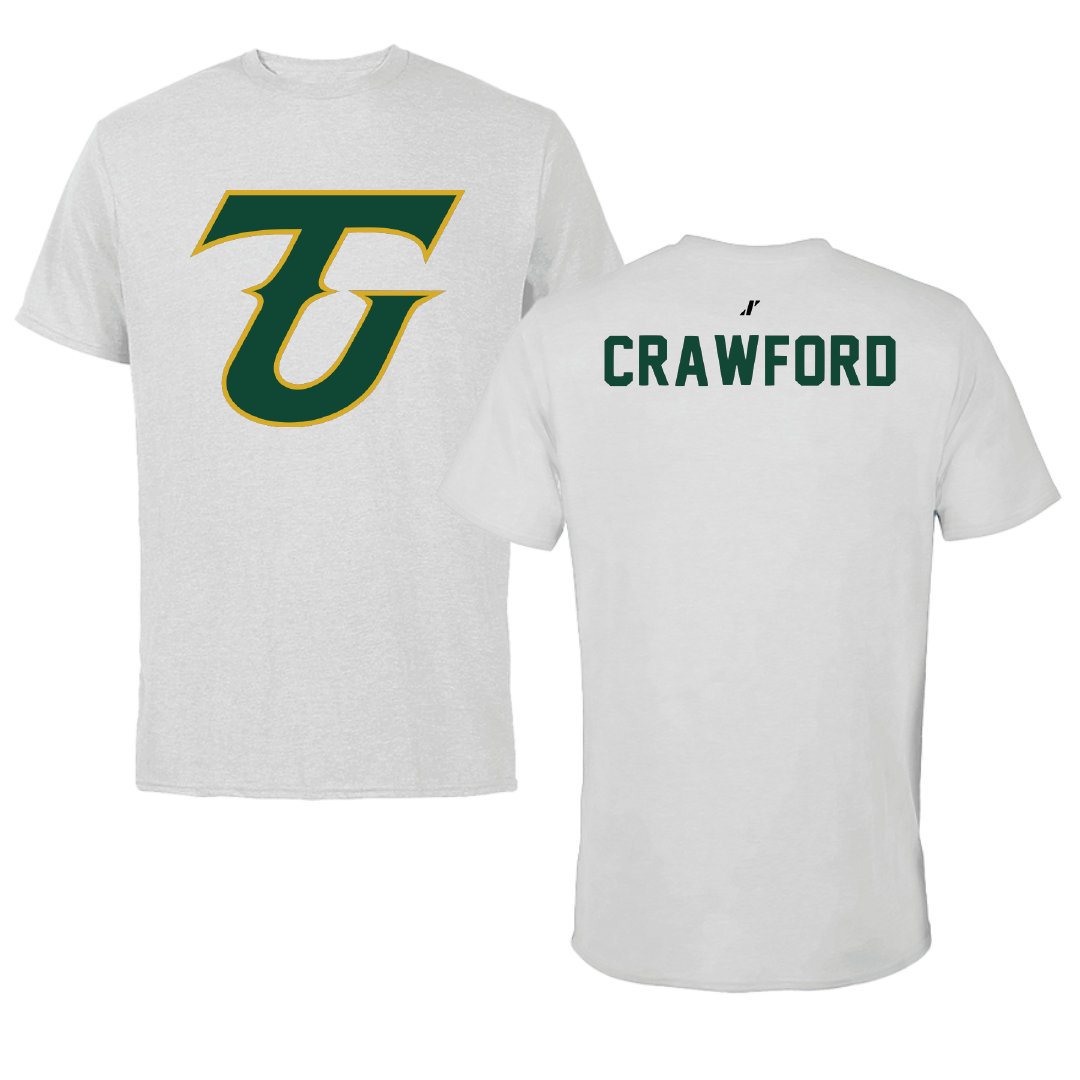 Tiffin University Wrestling Light Gray Performance Tee - Caden Crawford