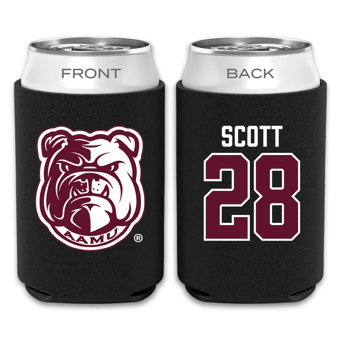Alabama A&M University Baseball Black Can Cooler - #28 Trey Scott