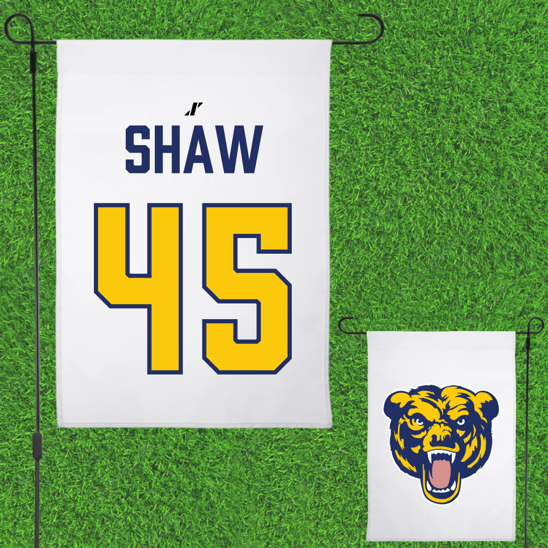 Carolina University Baseball White Garden Flag - #45 Aiden Shaw