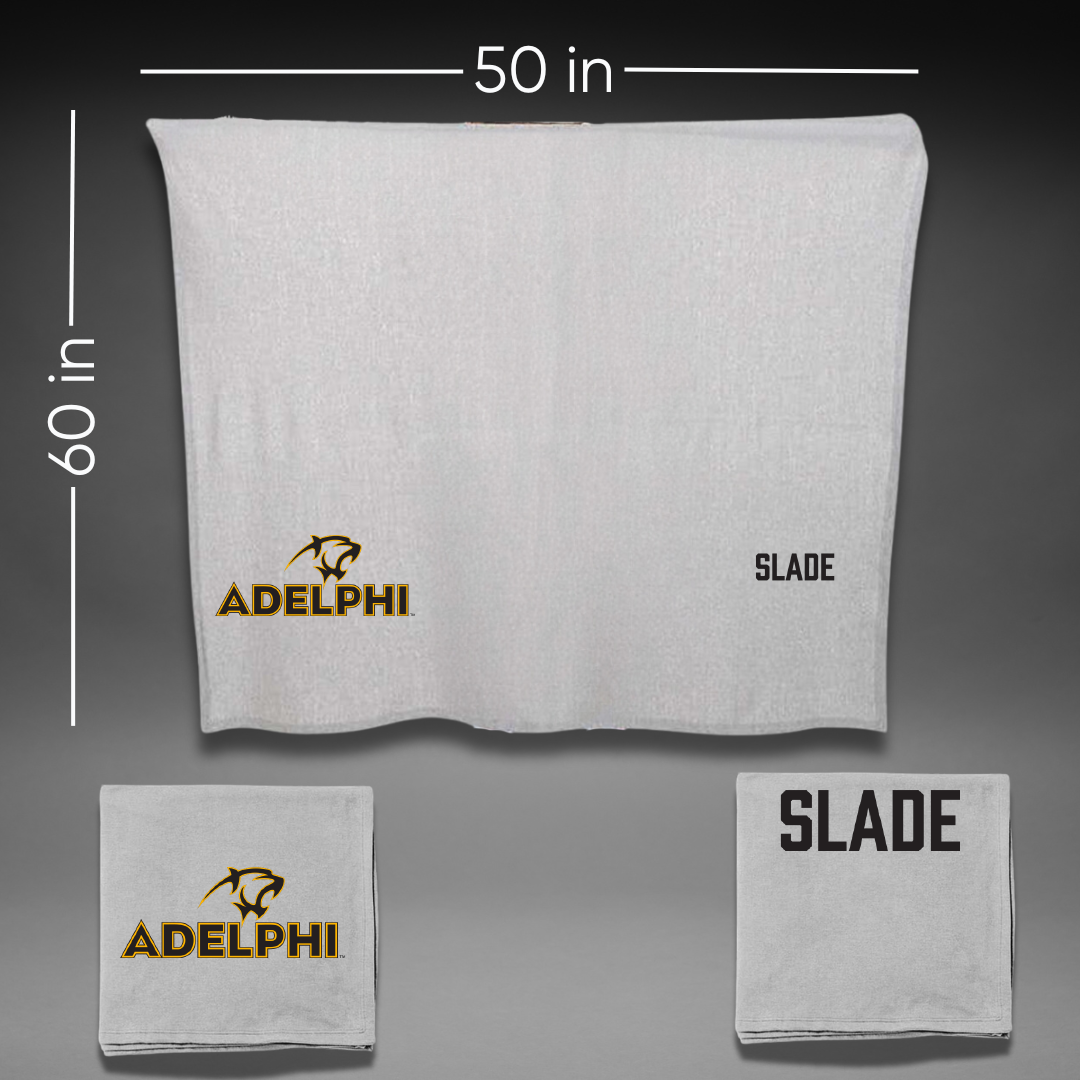 Adelphi University Golf (W) Gray Blanket - Cat Slade