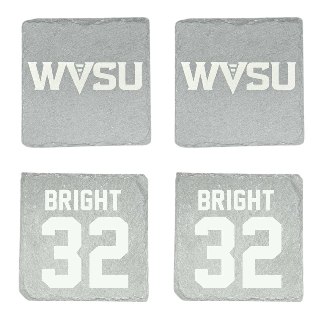West Virginia State University Basketball Stone Coaster (4 Pack)  - #32 Philleah Bright