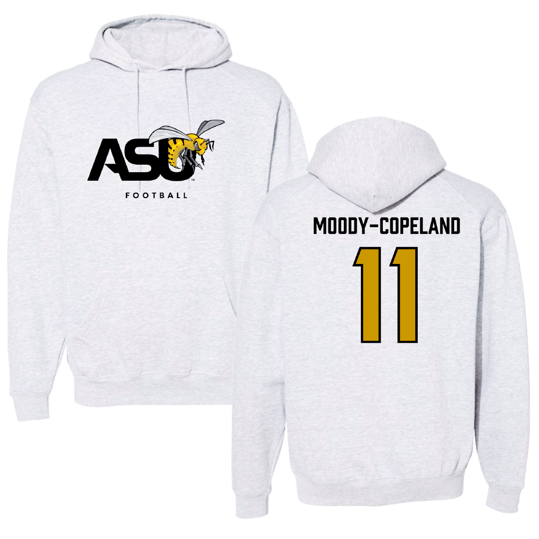 Alabama State University Football Gray Hoodie - #11 Aydden Moody-copeland