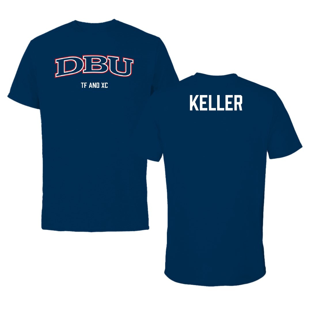 Dallas Baptist University TF and XC Navy Performance Tee - KayCee Keller
