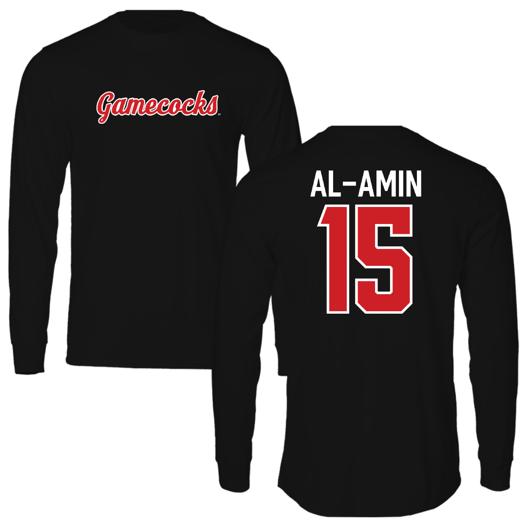 Jacksonville State University Football Black Performance Long Sleeve - #15 Jibreel Al-Amin