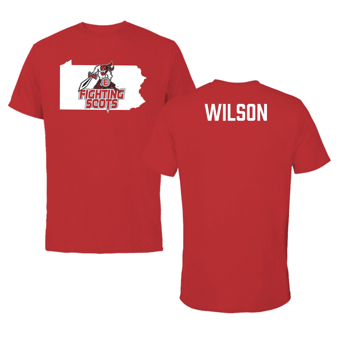 PennWest Edinboro TF and XC Red State Performance Tee - Jocelyn Wilson