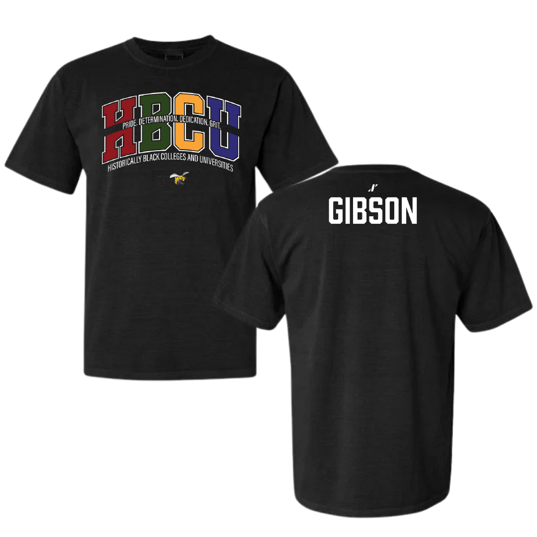 Alabama State University TF and XC Black HBCU Comfort Colors Tee - Daylin Gibson