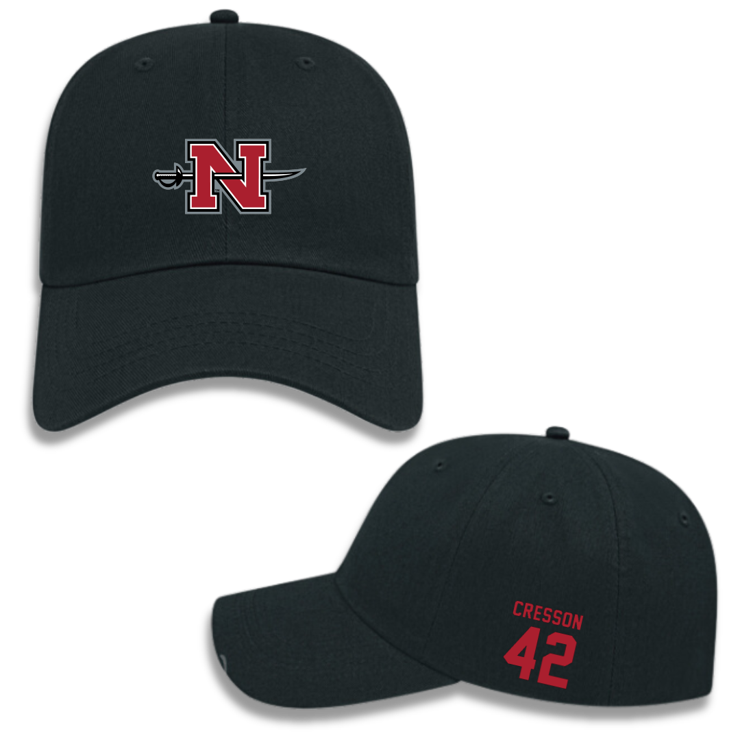 Nicholls State University Football Black Hat - #42 David Cresson