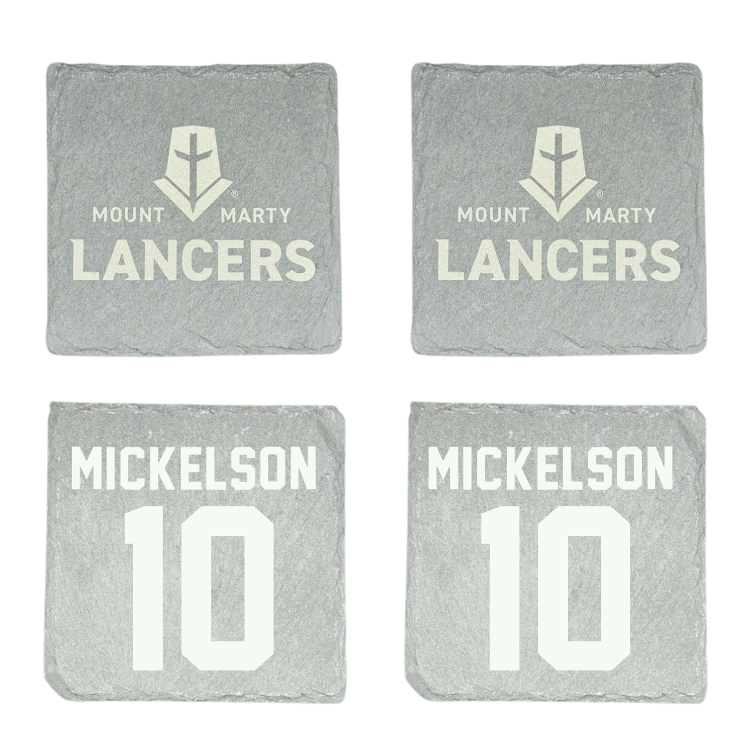 Mount Marty University Basketball Stone Coaster (4 Pack)  - #10 Christian Mickelson