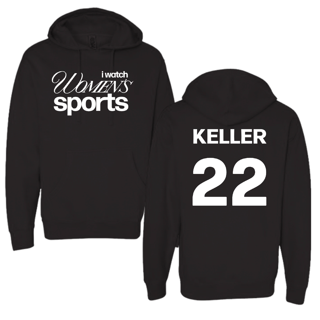 Franklin Pierce University Lacrosse (W) Black WHM Hoodie - #22 Cece Keller