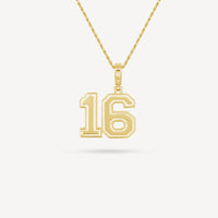 Gold Presidents Pendant and Chain - #16 Emma Jackson