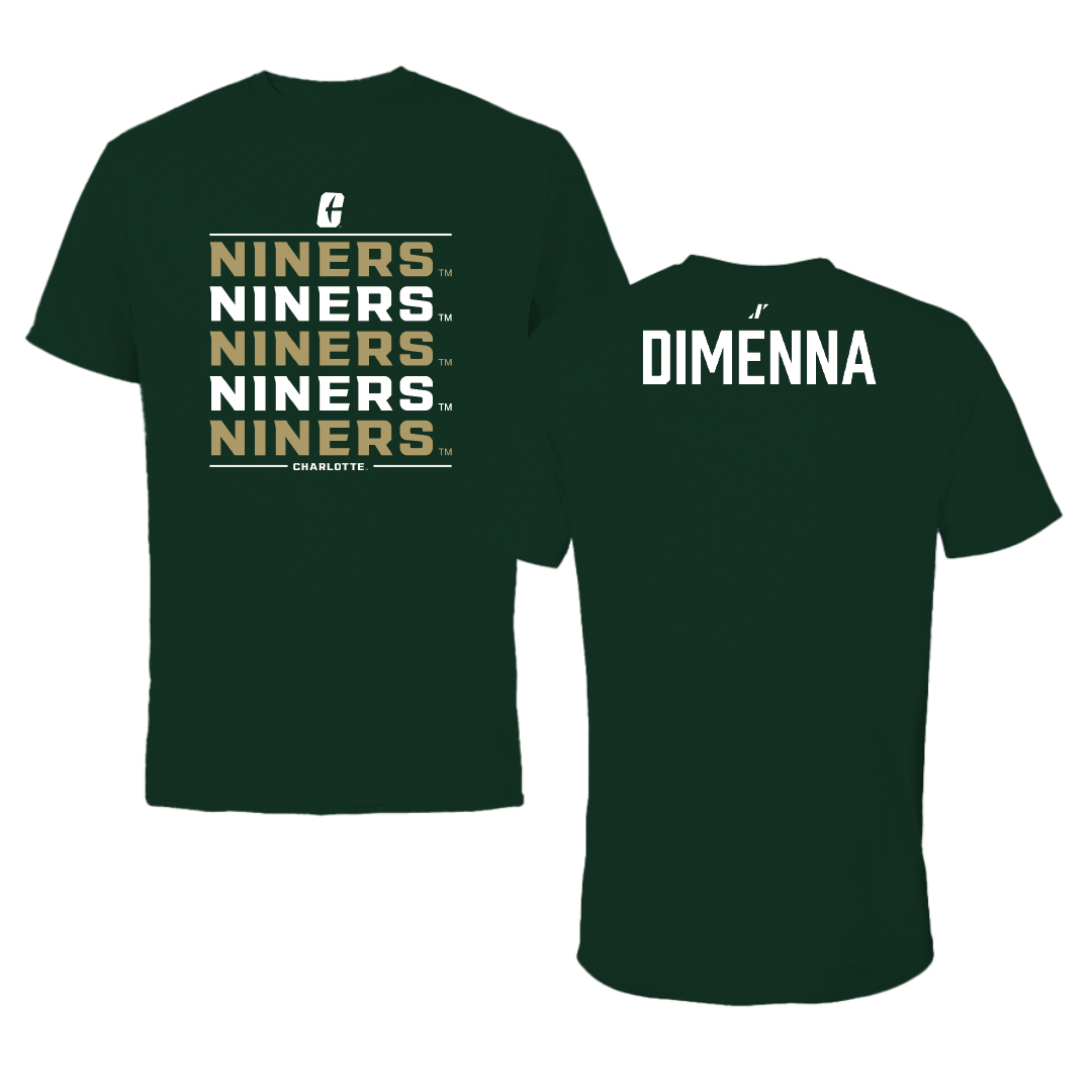The University of North Carolina at Charlotte Tennis (M) Forest Green General Tee - Jack DiMenna