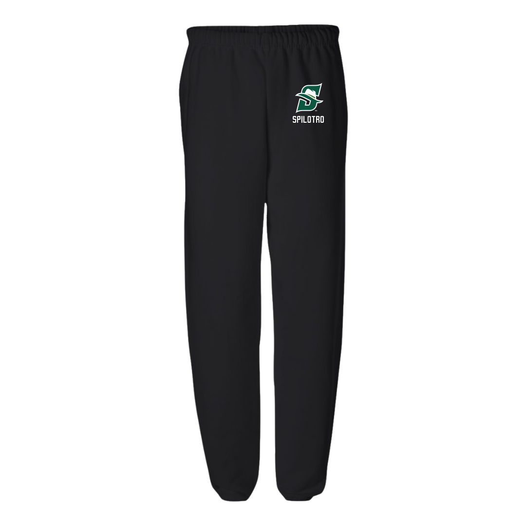 Stetson University Football Black Sweatpants - #61 Niko Spilotro