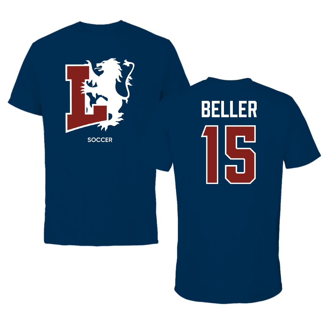 Lyon College Soccer (W) Navy Tee - #15 Millie Beller